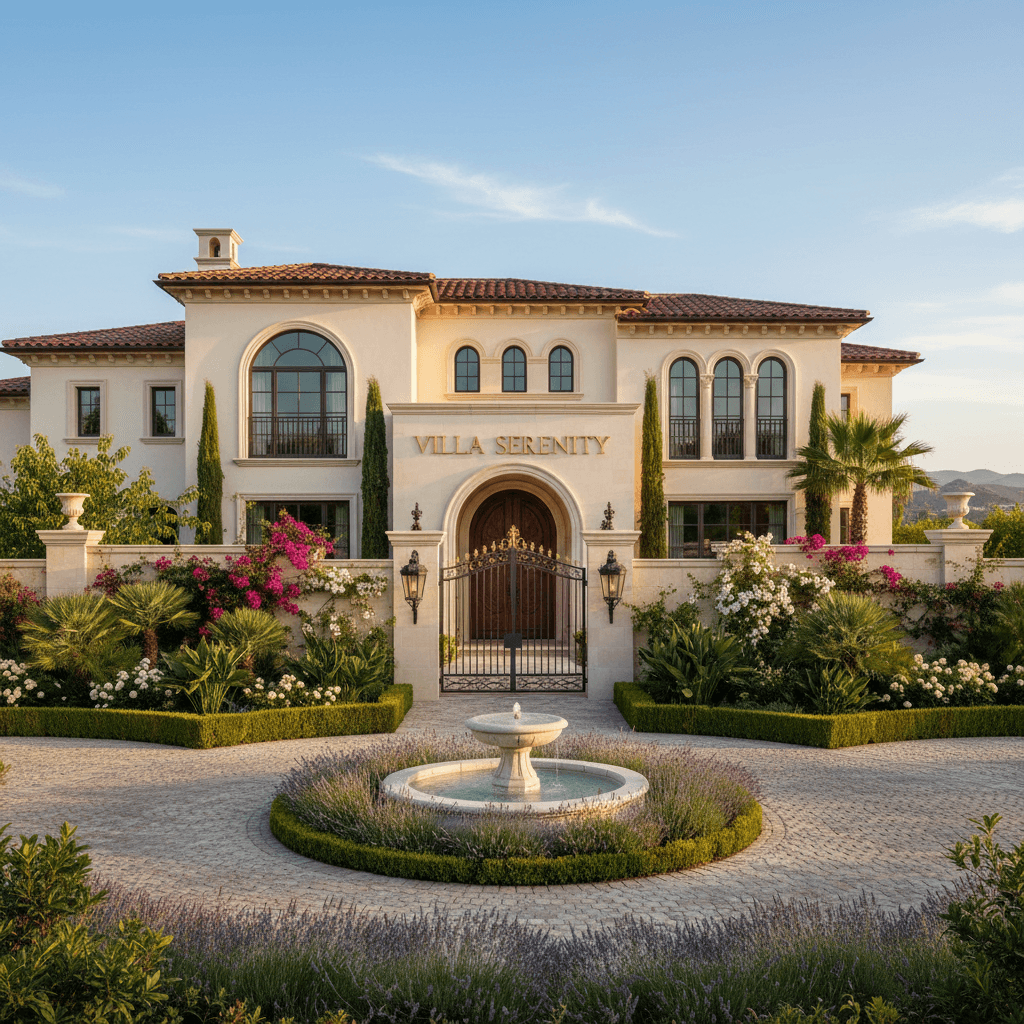 विलासवान विला बाहरी दृश्य